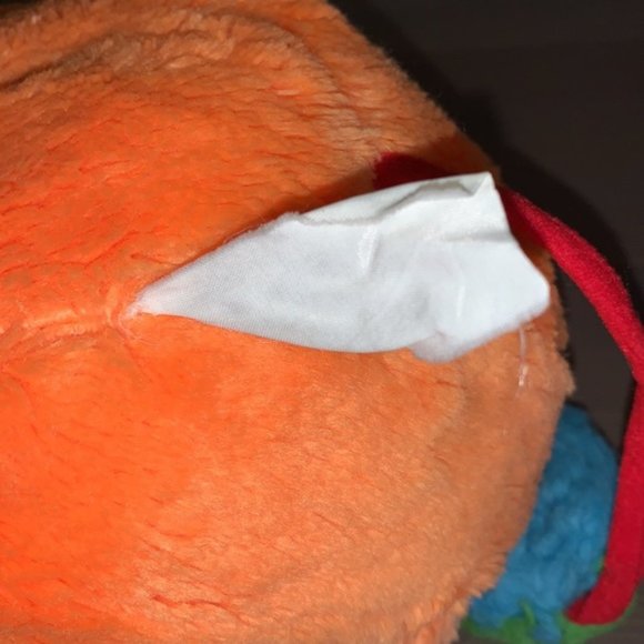 American Greetings Popple “Puzzle” Vintage Orange Plush Stuffie - Picture 12 of 12